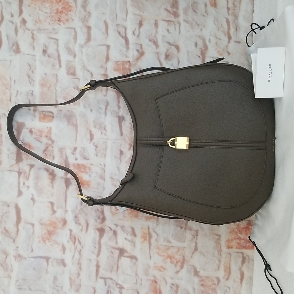 New DeMellier Siena Leather Hobo Bag